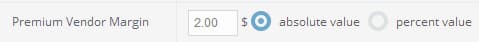 Filter Set Margin
