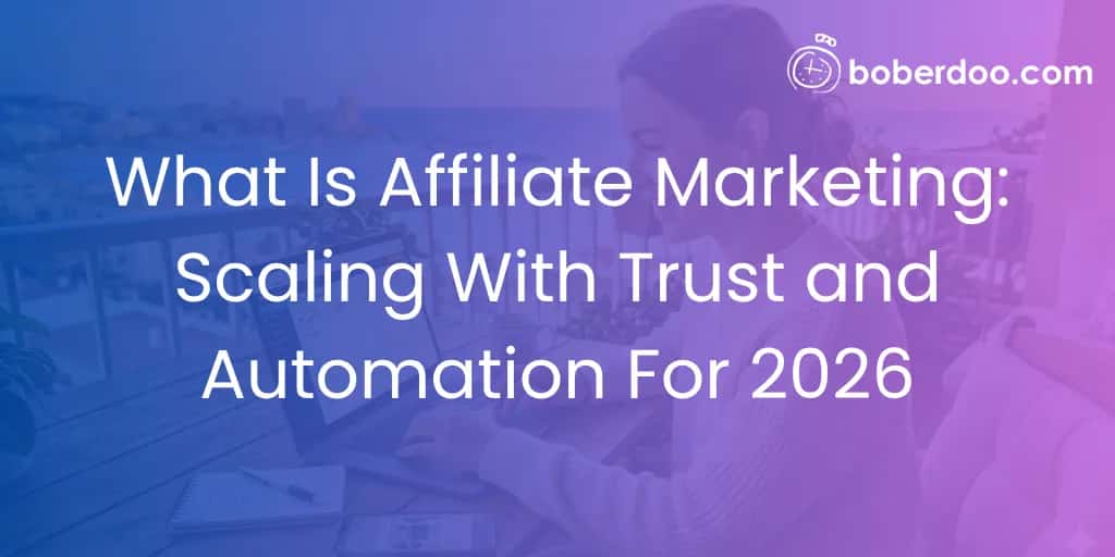 What Is Affiliate Marketing: Scaling With Trust and Automation For 2026