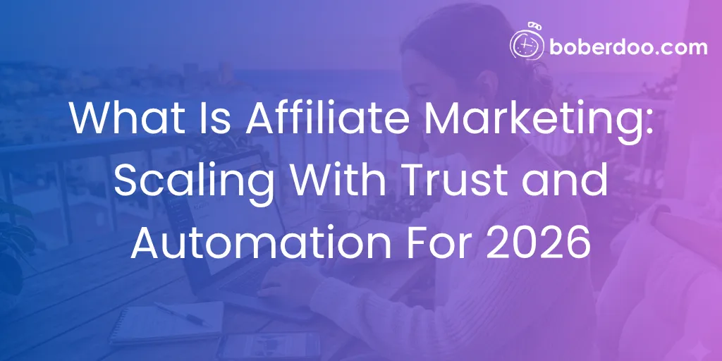 What Is Affiliate Marketing: Scaling With Trust and Automation For 2026