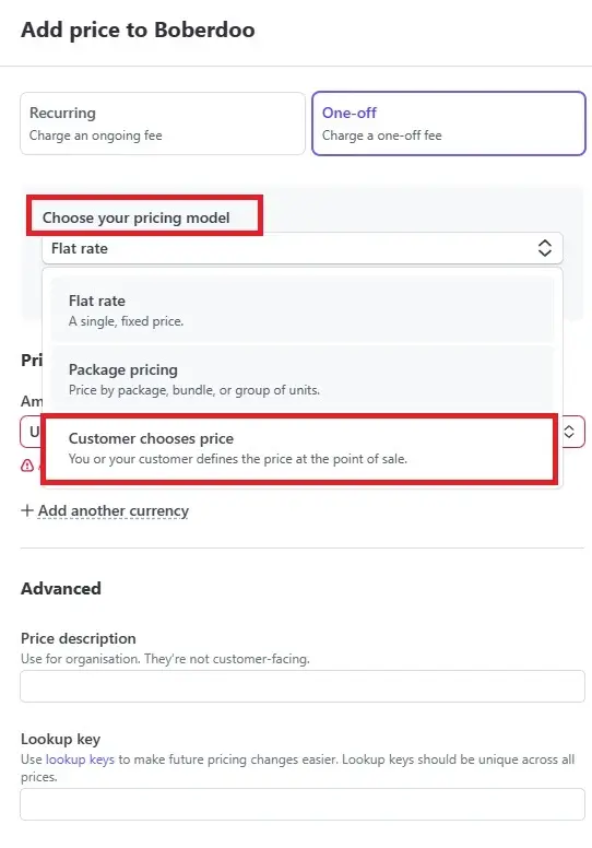 Step 4: Save and Get the Price ID