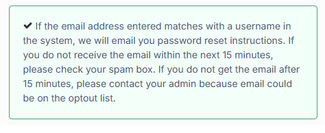 Step 2: Send Password Reset Email