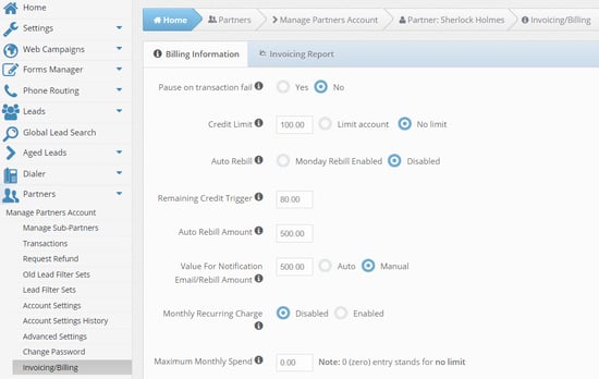 setting up a lead buyer