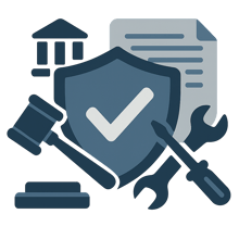 Governing and compliance symbol shield tools etc-3