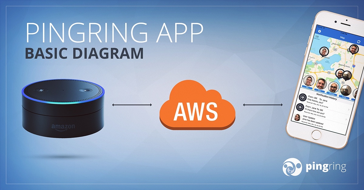 pingring amazon alexa skill ios diagram