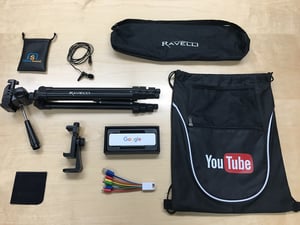 video marketing with google - equipment and youtube swag