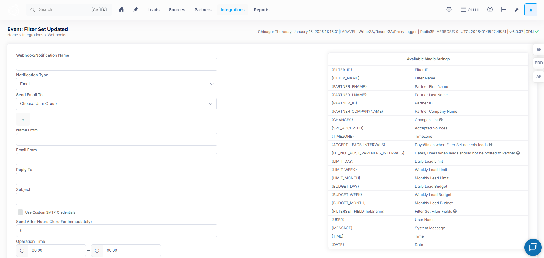 Filter Set Updated Filter Set Updated