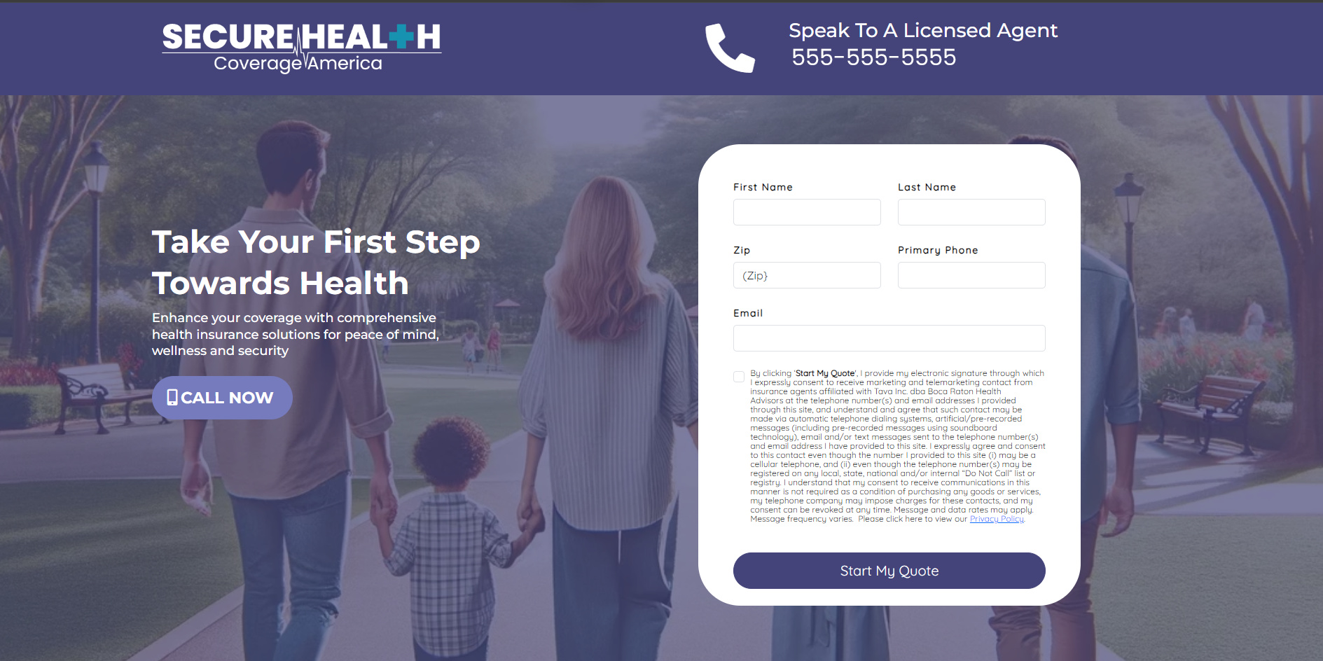 landing page number landing page number