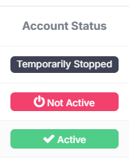 Partner Status Management | Not Active vs. Stopped