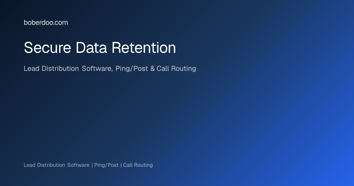 Secure Data Retention